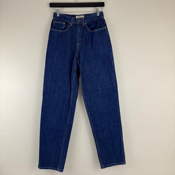 LL Bean Jeans Women's 4 M/T Tall Natural Fit Cotton Denim Measurers 26 X 31 - Picture 1 of 10